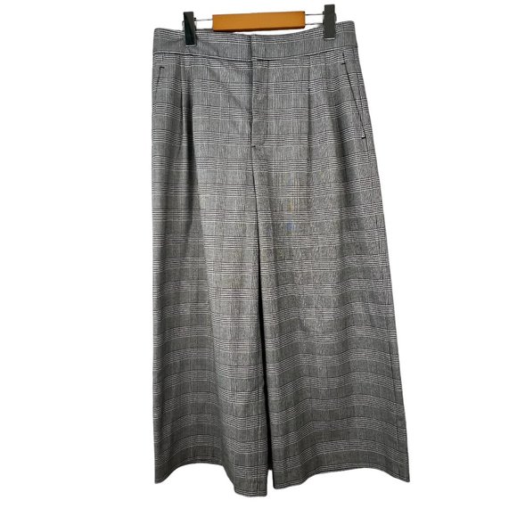 Zara Pants - Zara Cropped Houndstooth Pants Size M